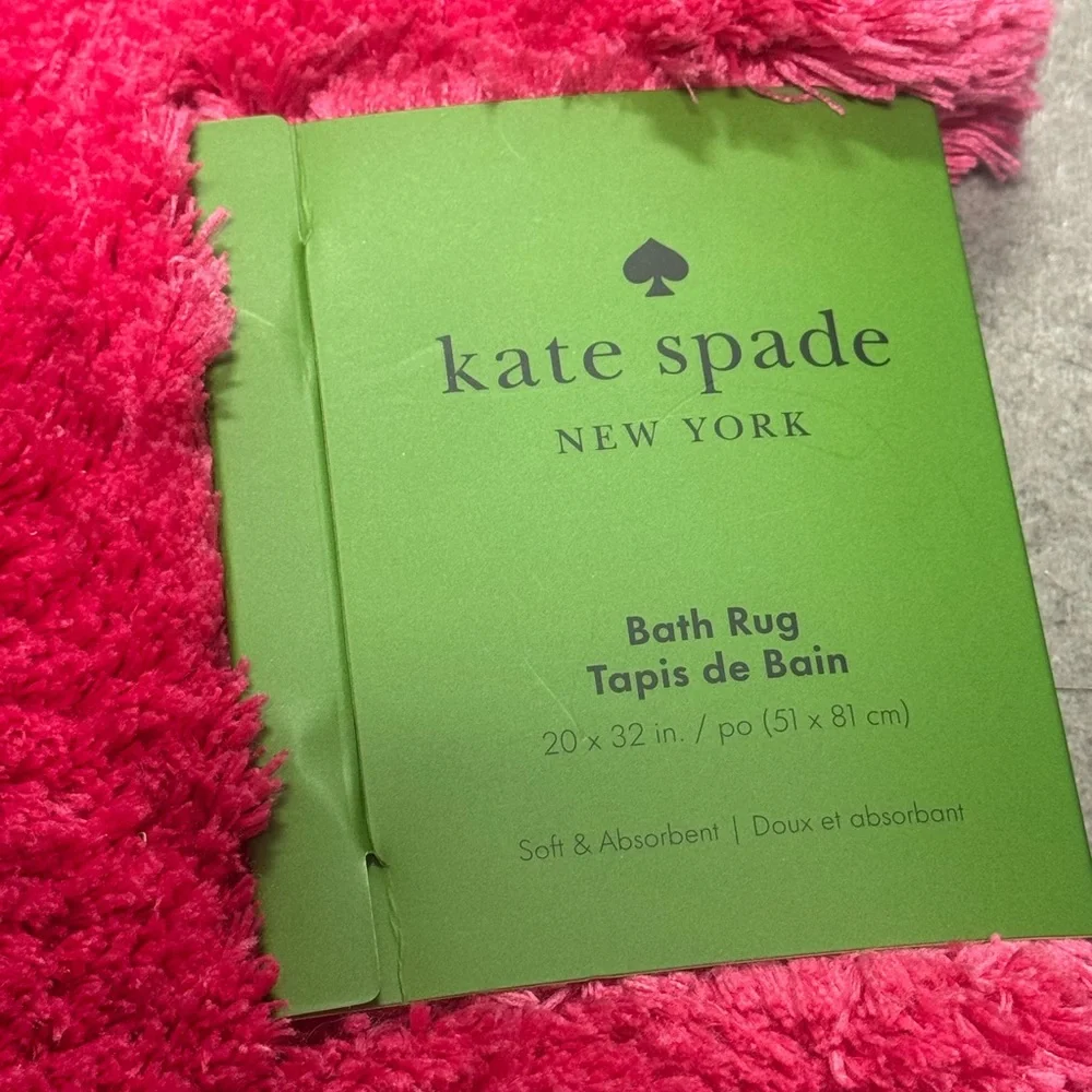 Kate Spade 20X32 Vibrant Pink Bath Mat